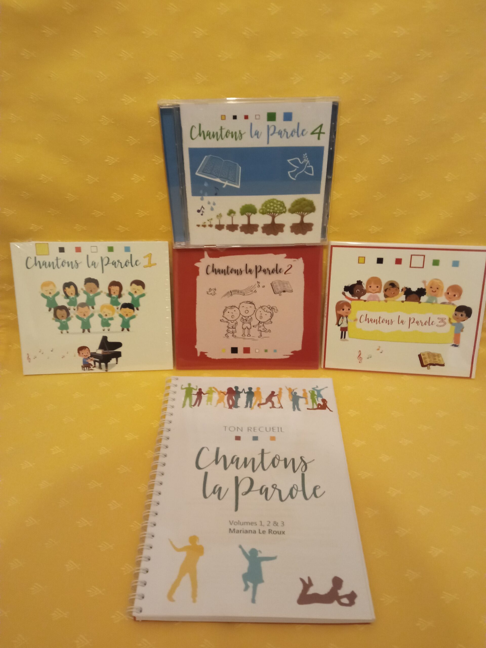 Pack complet Chantons La Parole 1,2,3,4 et recueil imprimé